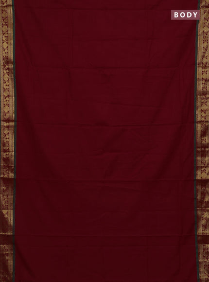 Red & Green Narayanpet Cotton - Kalamkari Blouse