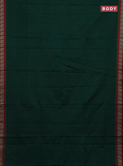 Green & Maroon Narayanpet Cotton - Kalamkari Blouse