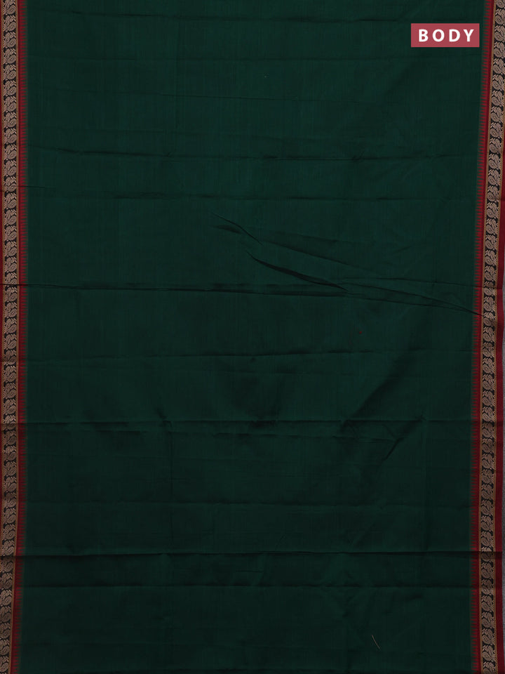 Green & Maroon Narayanpet Cotton - Kalamkari Blouse