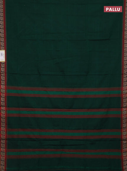 Green & Maroon Narayanpet Cotton - Kalamkari Blouse