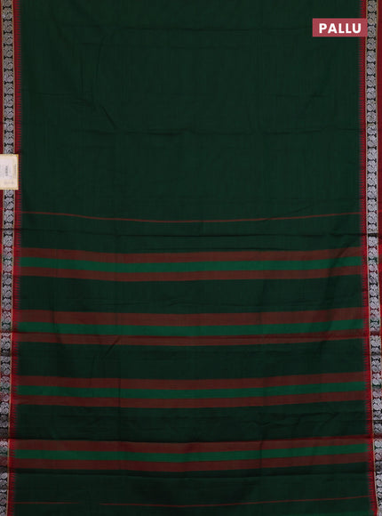 Green & Red Narayanpet Cotton - Kalamkari Blouse