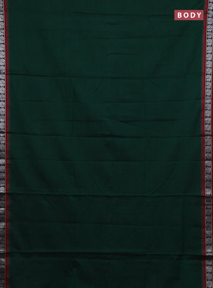 Green & Red Narayanpet Cotton - Kalamkari Blouse
