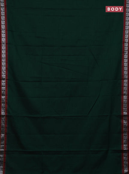 Green & Maroon Narayanpet Cotton - Kalamkari Blouse