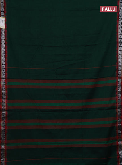 Green & Maroon Narayanpet Cotton - Kalamkari Blouse