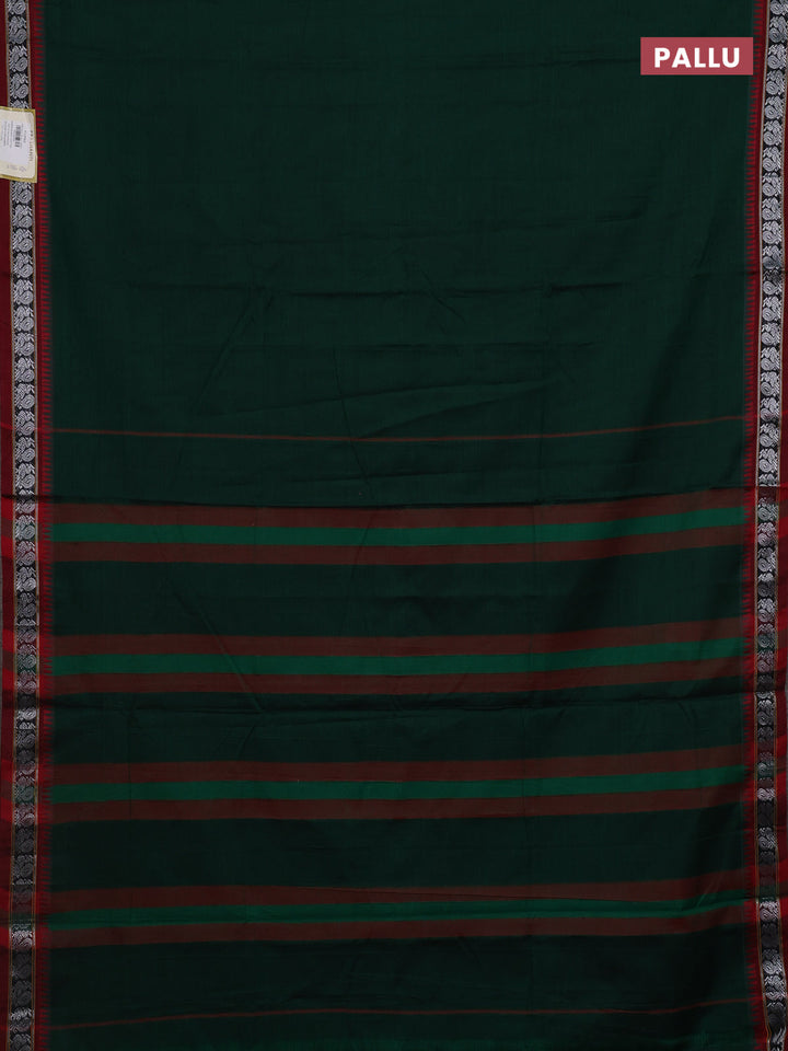 Green & Maroon Narayanpet Cotton - Kalamkari Blouse