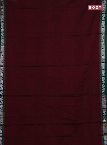 Maroon & Beige Narayanpet Cotton - Kalamkari Blouse