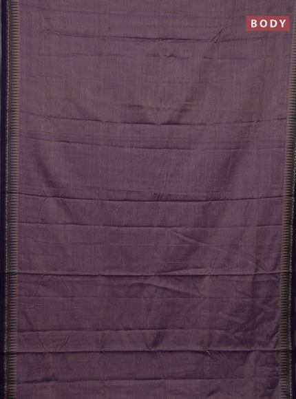 Pastel Purple & Mustard Narayanpet Cotton - Kalamkari Blouse