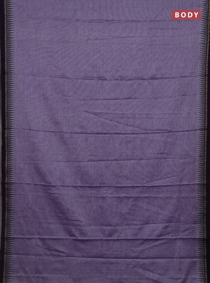 Pastel Purple & Royal Blue Narayanpet Cotton - Kalamkari Blouse