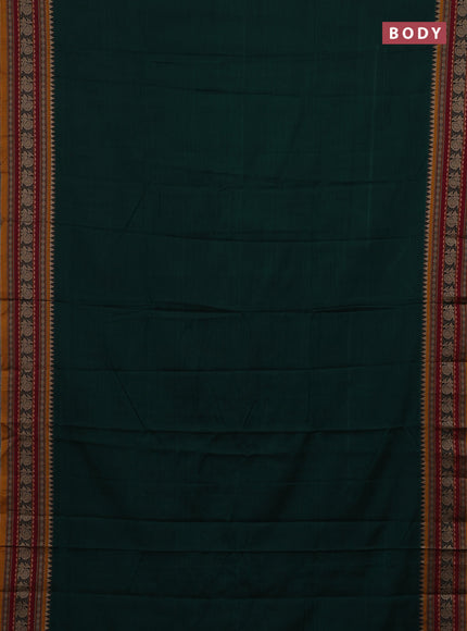 Green & Beige Narayanpet Cotton - Kalamkari Blouse