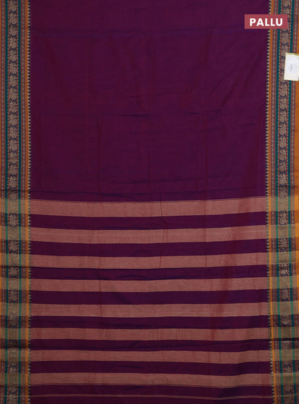 Magenta Pink & Mustard Yellow Narayanpet Cotton - Kalamkari Blouse