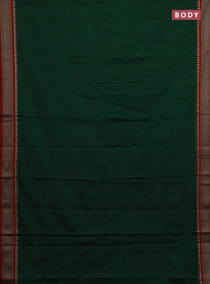 Green & Red Narayanpet Cotton - Kalamkari Blouse