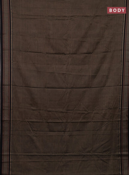 Chiku & Beige Narayanpet Cotton - Kalamkari Blouse