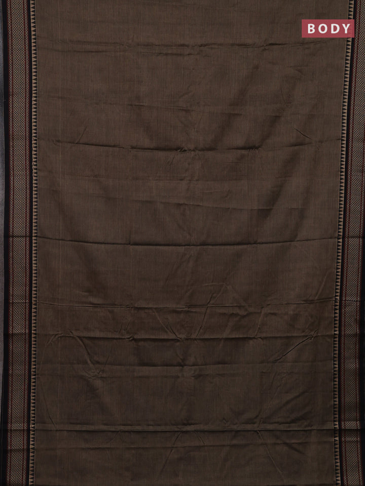 Chiku & Beige Narayanpet Cotton - Kalamkari Blouse