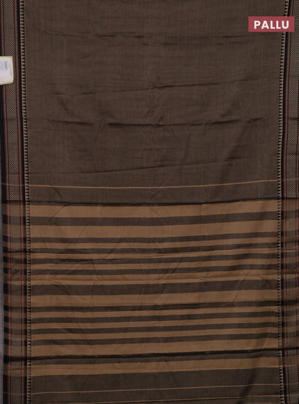 Chiku & Beige Narayanpet Cotton - Kalamkari Blouse