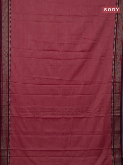 Pink & Red Narayanpet Cotton - Kalamkari Blouse