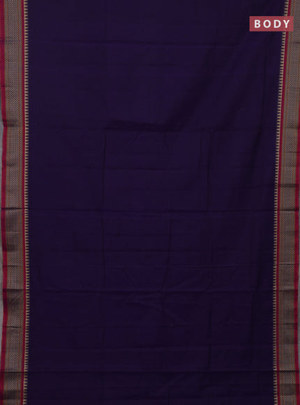 Violet & Maroon Narayanpet Cotton - Kalamkari Blouse
