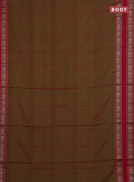 Green Narayanpet Cotton - Kalamkari Blouse