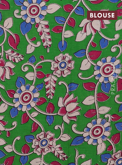 Green Narayanpet Cotton - Kalamkari Blouse