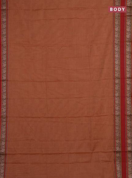 Mustard & Maroon Narayanpet Cotton - Kalamkari Blouse