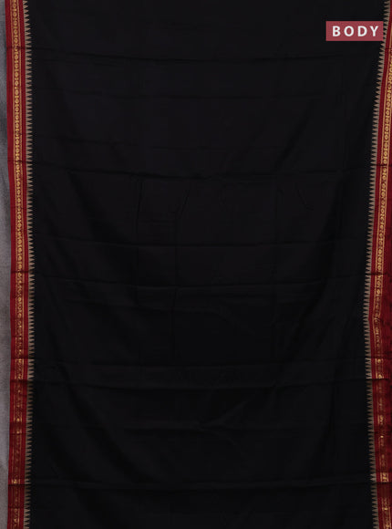 Black & Beige Narayanpet Cotton - Kalamkari Blouse