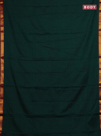 Green & Beige Narayanpet Cotton - Kalamkari Blouse