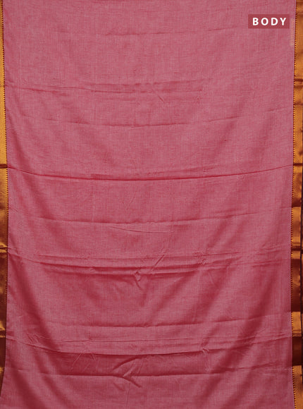 Red & Green Narayanpet Cotton - Kalamkari Blouse