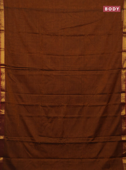 Mustard Yellow & Lime Green Narayanpet Cotton - Kalamkari Blouse