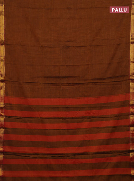 Mustard Yellow & Lime Green Narayanpet Cotton - Kalamkari Blouse