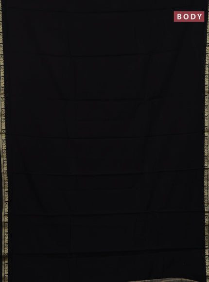 Black & Green Narayanpet Cotton - Kalamkari Blouse