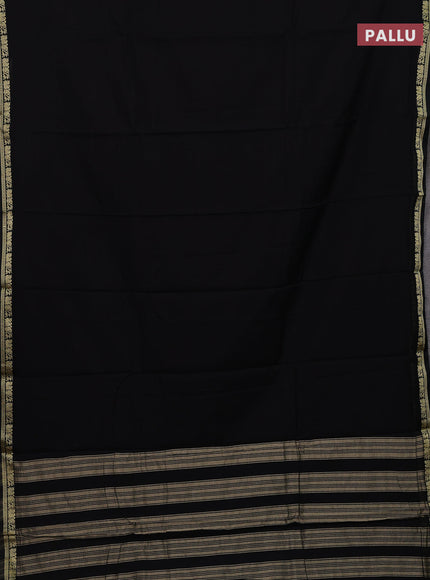 Black & Green Narayanpet Cotton - Kalamkari Blouse