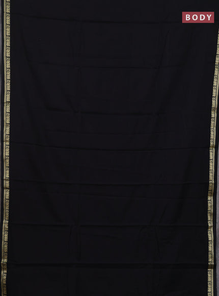 Black & Mustard Yellow Narayanpet Cotton - Kalamkari Blouse