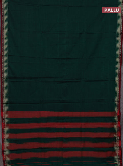Green & Brown Narayanpet Cotton - Kalamkari Blouse