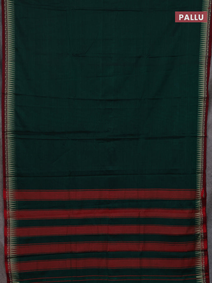 Green & Brown Narayanpet Cotton - Kalamkari Blouse