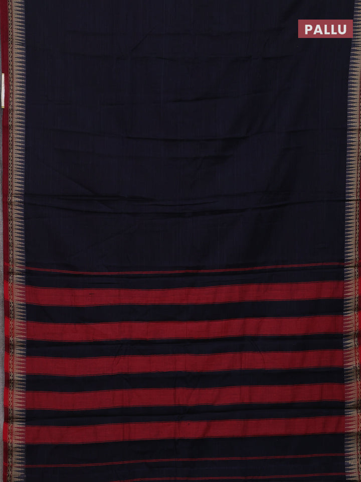 Black & Brown Narayanpet Cotton - Kalamkari Blouse