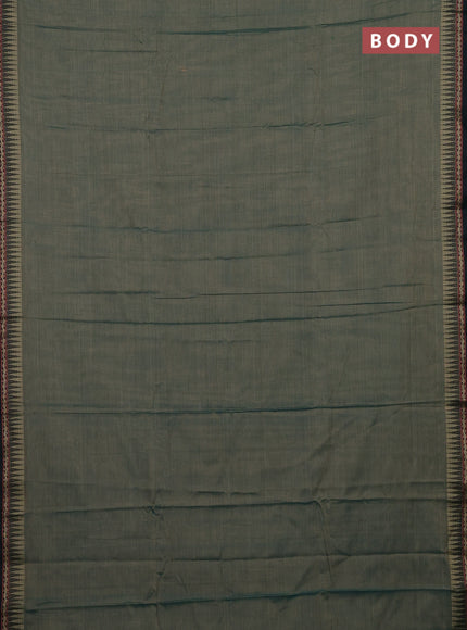 Green & Peacock Green Narayanpet Cotton - Kalamkari Blouse