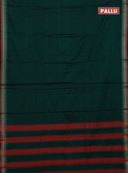 Green & Lime Green Narayanpet Cotton - Kalamkari Blouse