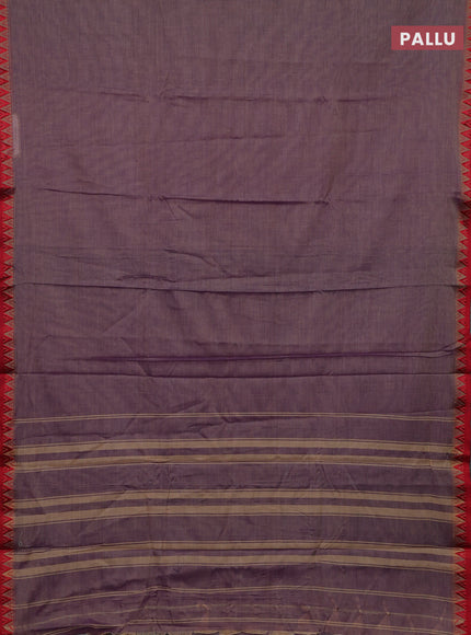 Purple & Maroon Narayanpet Cotton - Kalamkari Blouse