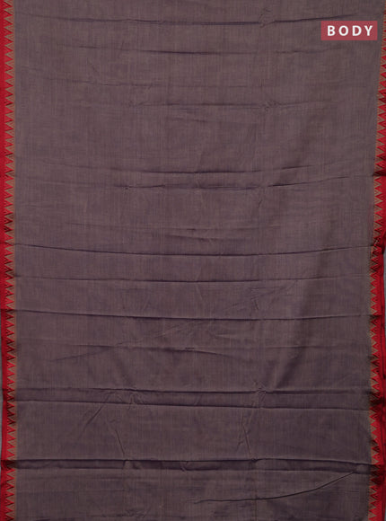 Purple & Maroon Narayanpet Cotton - Kalamkari Blouse