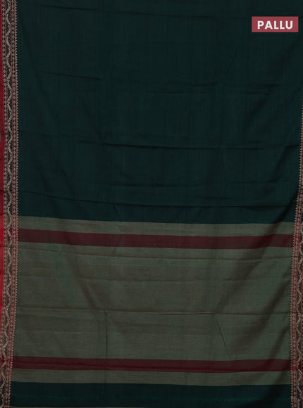 Green & Brown Narayanpet Cotton - Kalamkari Blouse