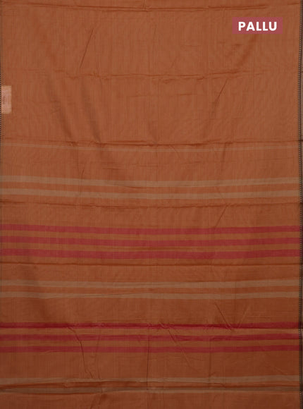 Rust & Brown Narayanpet Cotton - Kalamkari Blouse