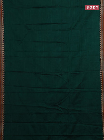 Green & Beige Narayanpet Cotton - Kalamkari Blouse