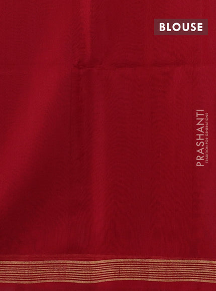 Black & Maroon Kora Silk Cotton Saree