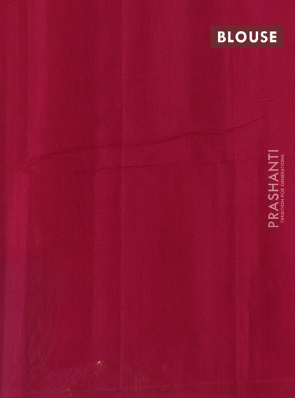 Rust & Pink Kora Silk Cotton Saree