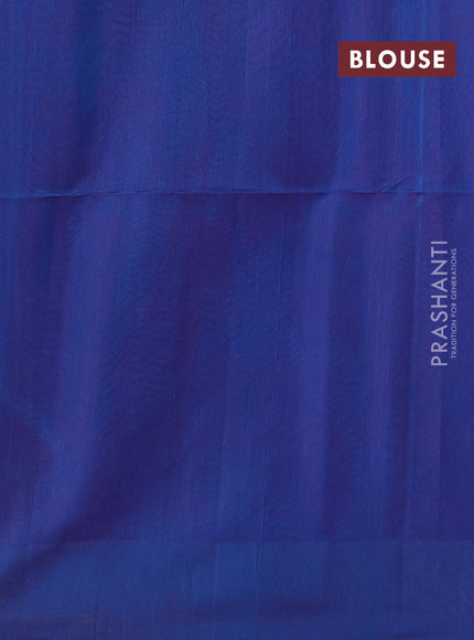 Cs Blue & Pink Kora Silk Cotton Saree