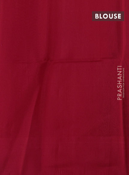 Sunet Orange & Pink Kora Silk Cotton Saree