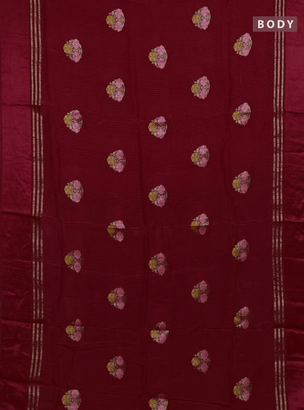 Red & Green Semi Mysore Silk - Contrast Blouse