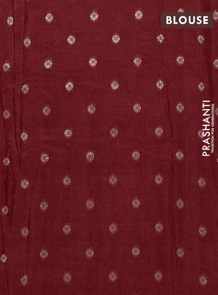 Pink & Orange Semi Mysore Silk - Contrast Blouse