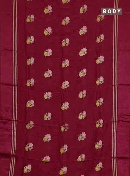 Red & Green Semi Mysore Silk - Contrast Blouse