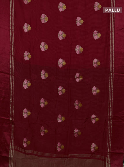 Red & Green Semi Mysore Silk - Contrast Blouse