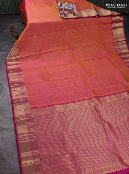 Pink Pure Kanchipuram Silk Saree - 1000 Buttas